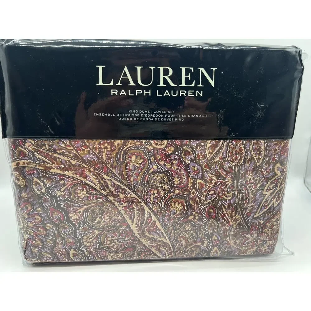 Ralph Lauren Hallie Refined Paisley King Duvet and 2 King Shams New
